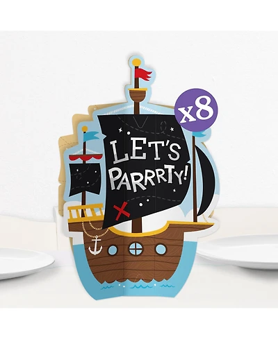 Freestanding 3D Pirate Ship Centerpiece Table Decorations