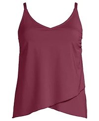 Lands' End Women's Plus Tulip Hem Tankini Top