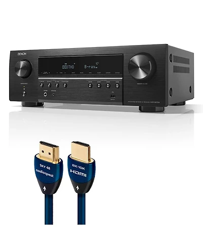 Denon Avr-S670H 5.2 Channel 8K Home Theater Receiver with AudioQuest Sky 3m Hdmi Cable