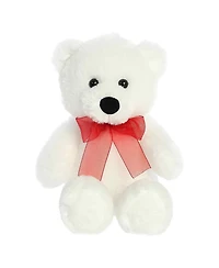 Aurora Small Bear Cuddly Plush Toy White 8"