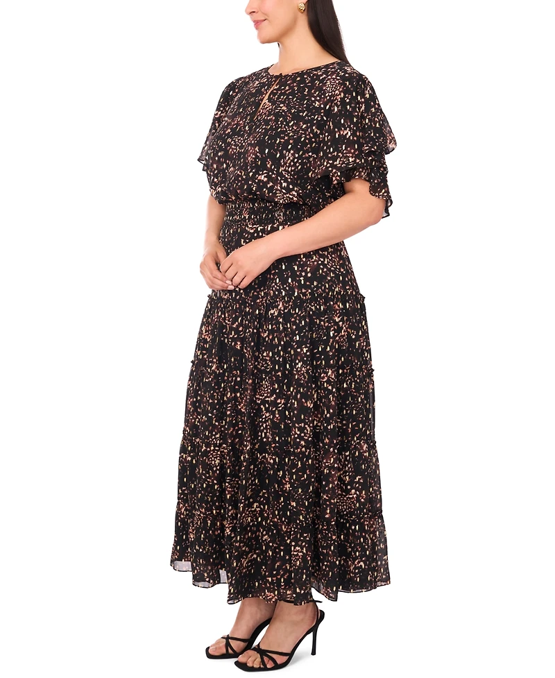 Msk Plus Maxi Tiered Dress