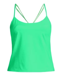 Lands' End Women's Tugless QuickDry Adjustable Strappy Back Tankini Top