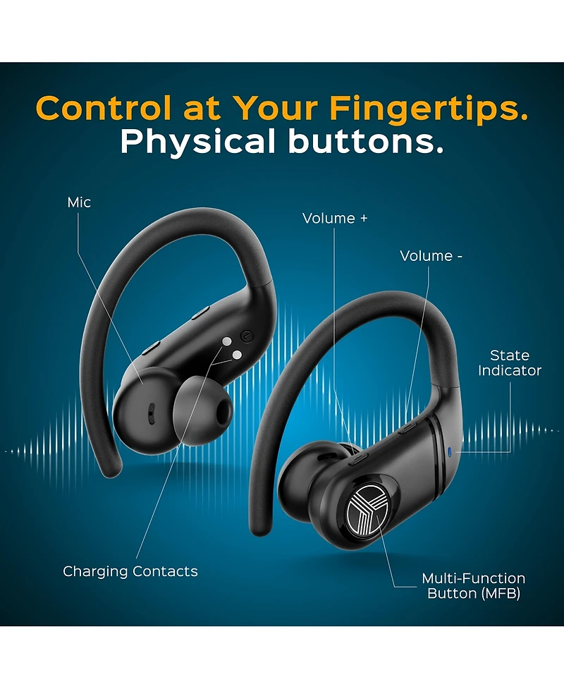 Treblab X4 Bluetooth Wireless Sport Earbuds