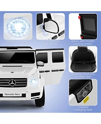 Akiudex Licensed Mercedes-Benz G500 Kids Ride On Car with Remote and Music
