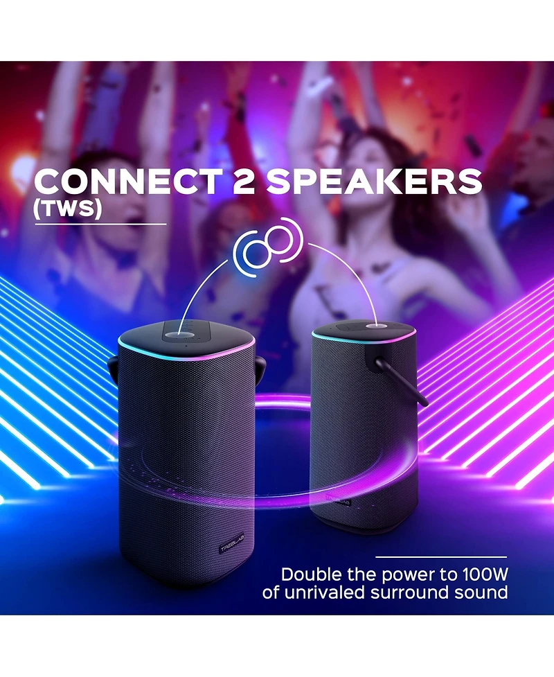 Treblab Hd-Force Wireless Bluetooth Portable Speaker