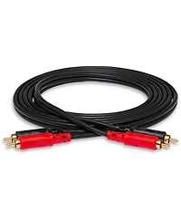Hosa Technology 3.3'/1m 2 Rca Male to 2 Rca Male Stereo Interconnect Cable, Gold Contacts