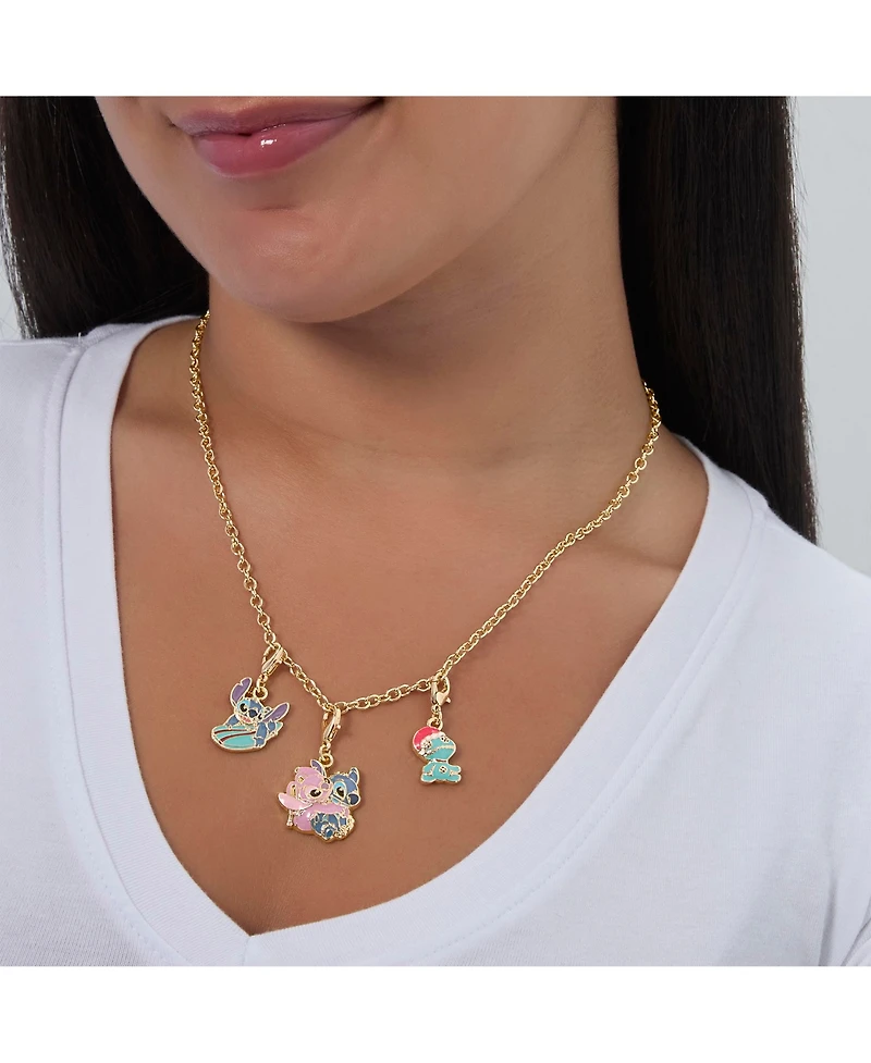 Disney Stitch Jewelry Advent Gift Set: Earrings, Necklace, Bracelet & Charms Mix & Match Christmas Calendar Box Collection