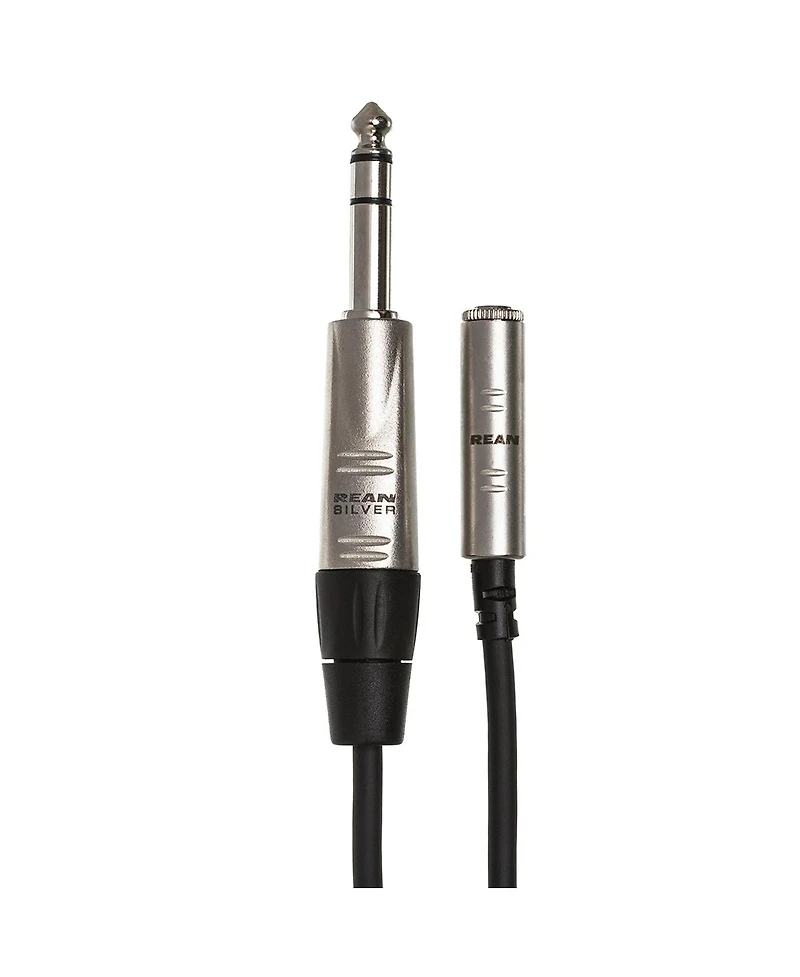 Hosa Technology 5' Rean 3.5mm Trs Female to 1/4" Trs Male Pro Headphones Adapter Cable