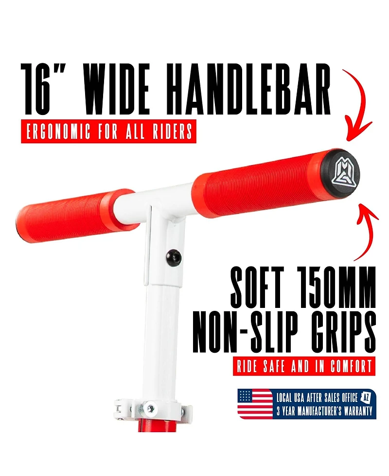 Folding Kick Scooter with Lights - Madd Gear Rush 125