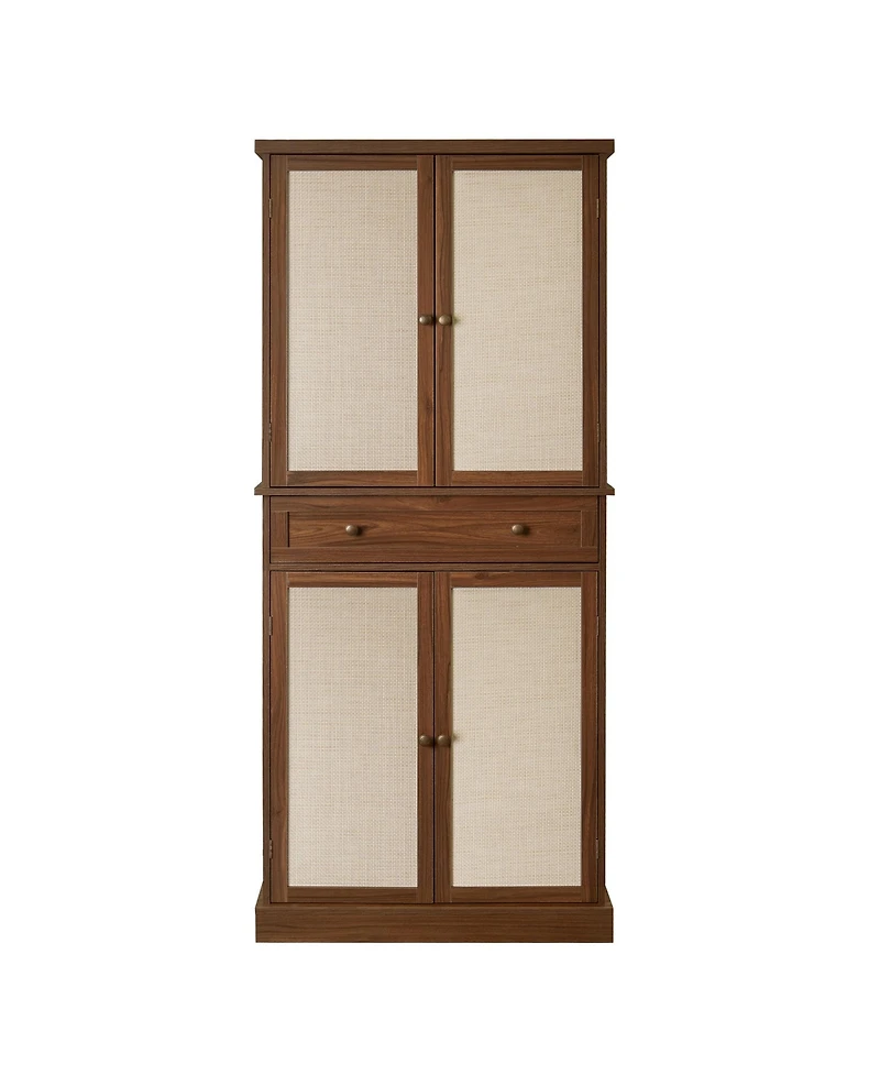 Casainc 4-Door Storage Cabinet with 1 Drawer and 4 Adjustable Shelves for Home Organization