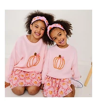 Sweet Wink Little and Big Girls Coquette Pumpkin Knit Sweater