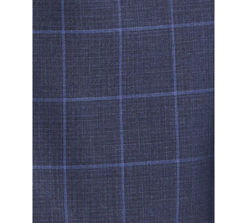 Kenneth Cole Reaction Men's Windowpane Slim-Fit Techni-Cole Suit Separates Jacket