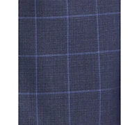 Kenneth Cole Reaction Men's Windowpane Slim-Fit Techni-Cole Suit Separates Jacket