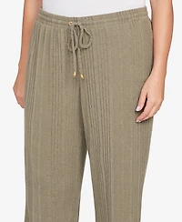 Hearts Of Palm Plus Solid Texture Hatchi Pants