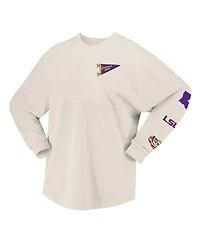 Spirit Jersey Women's Natural Lsu Tigers Local Long Sleeve T-Shirt