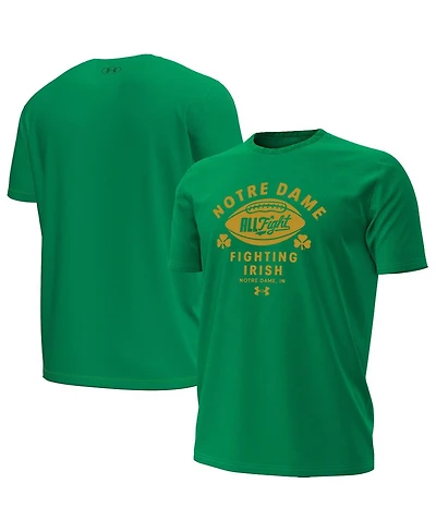 Under Armour Men's Kelly Green Notre Dame Fighting Irish Football T-Shirt