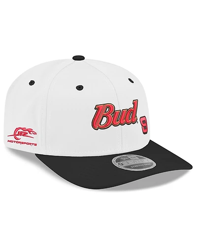 New Era Men's White Dale Earnhardt Jr. Budweiser 9SEVENTY Stretch-Snap Hat