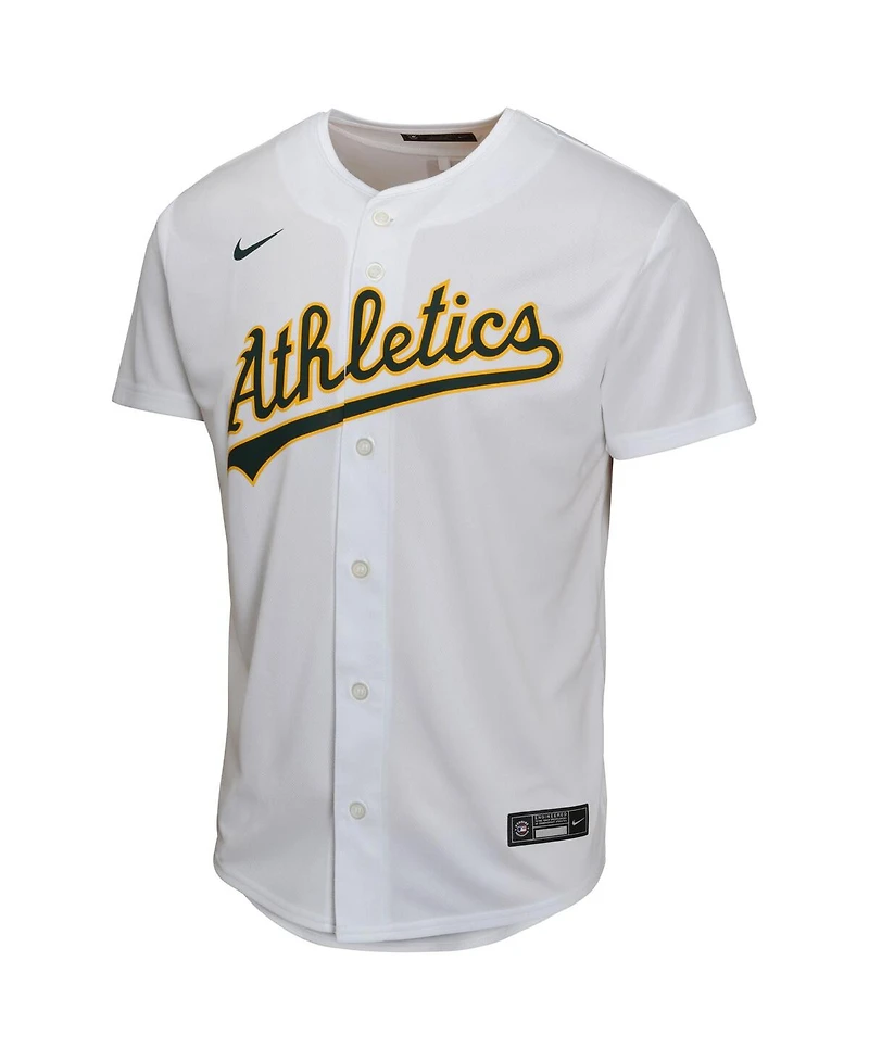 Nike Big Boys and Girls  Brent Rooker White Athletics Home Player Game Jersey