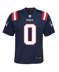 Nike Big Boys and Girls Christian Gonzalez Navy New England Patriots Game Jersey