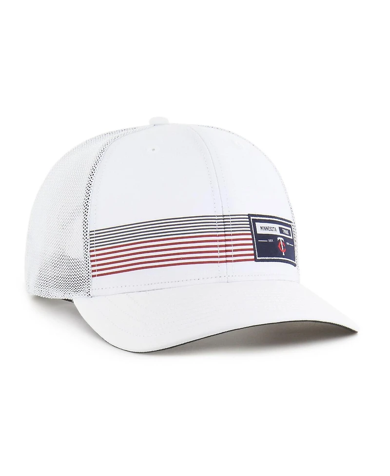 '47 Brand Men's White Minnesota Twins Rangefinder Brrr Trucker Adjustable Hat