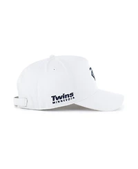 '47 Brand Men's White Minnesota Twins Foundational Pinch Offside Adjustable Hat