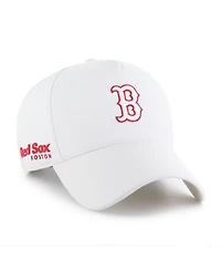 '47 Brand Men's White Boston Red Sox Foundational Pinch Offside Adjustable Hat