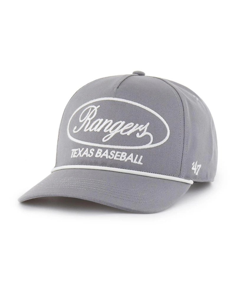 '47 Brand Men's Gray Texas Rangers Foundational Hitch Adjustable Hat