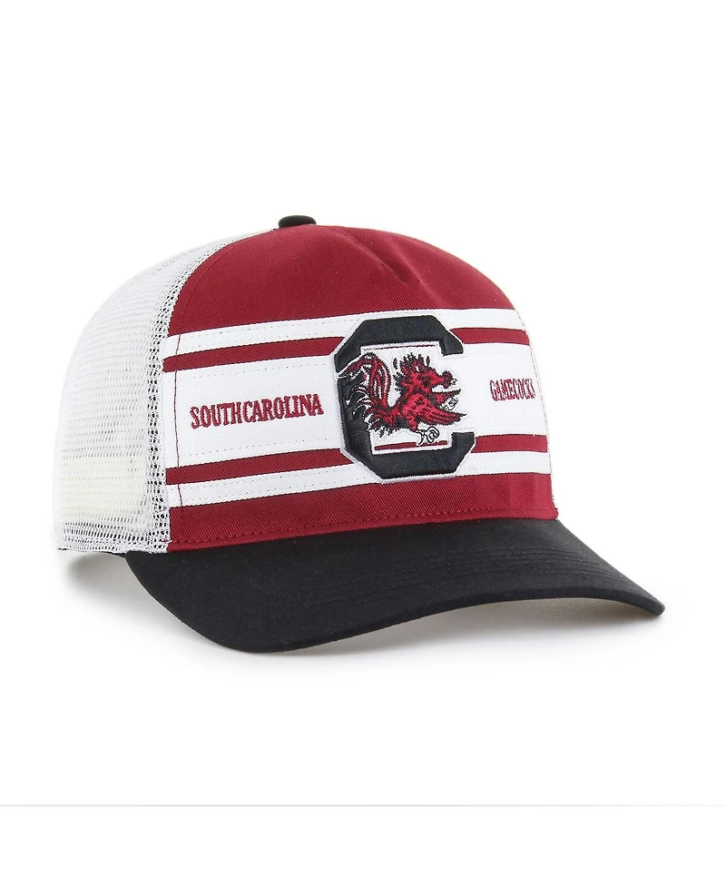 '47 Brand Big Boys and Girls Garnet/Black South Carolina Gamecocks Super Stripe Hitch Adjustable Trucker Hat