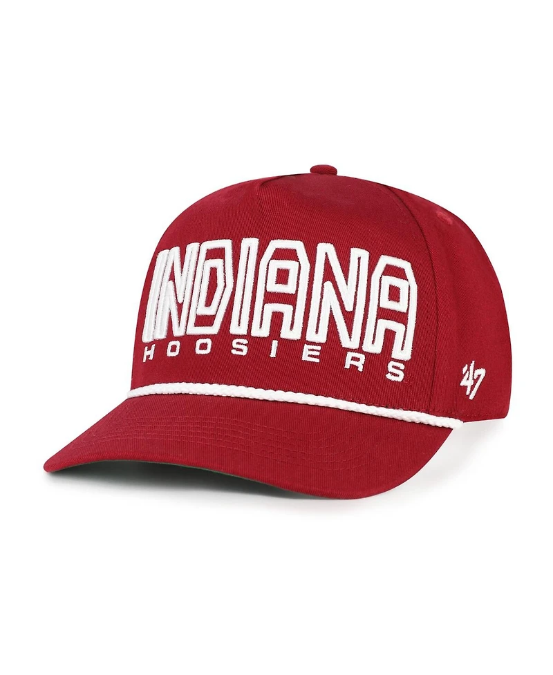 '47 Brand Big Boys and Girls Crimson Indiana Hoosiers Byline Hitch Adjustable Hat