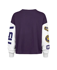 47 Brand Women's Purple Lsu Tigers Sydney Long Sleeve T-Shirt