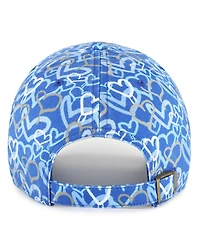 '47 Brand Big Girls Blue Detroit Lions Mural Clean Up Adjustable Hat