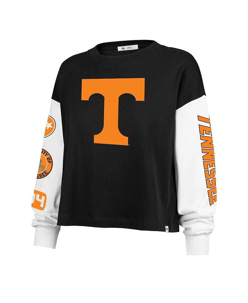 47 Brand Women's Black Tennessee Volunteers Sydney Long Sleeve T-Shirt