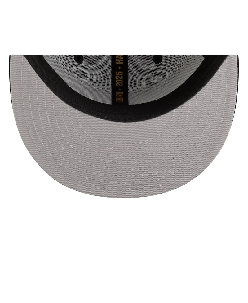 New Era Men's Ichiro Suzuki Navy Seattle Mariners 2025 Baseball Hall of Fame Patched 59FIFTY Fitted Hat
