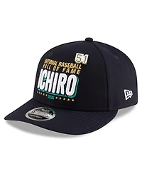 New Era Men's Ichiro Suzuki Navy Seattle Mariners 2025 Baseball Hall of Fame Low Profile 9FIFTY Snapback Hat
