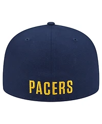 New Era Men's Navy Indiana Pacers Deceptor 59FIFTY Fitted Hat