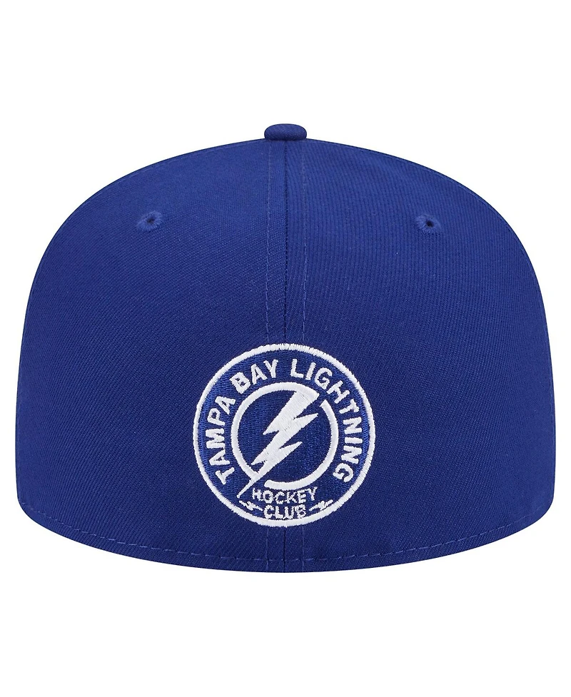 New Era Men's Navy Tampa Bay Lightning Deceptor 59FIFTY Fitted Hat