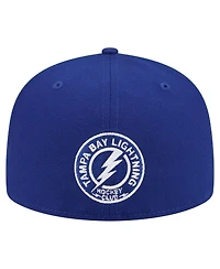 New Era Men's Navy Tampa Bay Lightning Deceptor 59FIFTY Fitted Hat