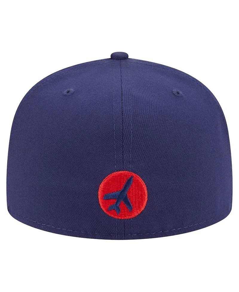 New Era Men's Navy Winnipeg Jets Deceptor 59FIFTY Fitted Hat