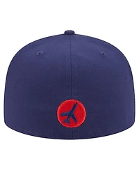 New Era Men's Navy Winnipeg Jets Deceptor 59FIFTY Fitted Hat
