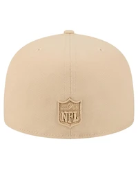 New Era Men's Light Beige Minnesota Vikings Color Pack A-Frame 59FIFTY Fitted Hat