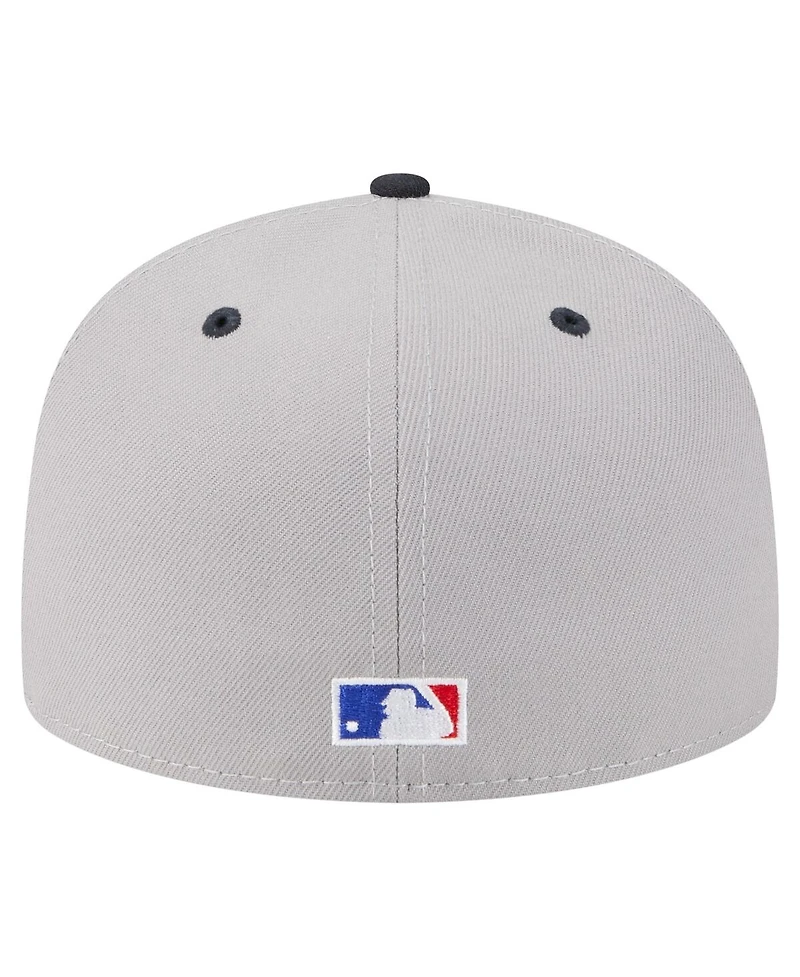 New Era Men's Derek Jeter Gray York Yankees 59FIFTY Fitted Hat