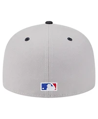 New Era Men's Derek Jeter Gray York Yankees 59FIFTY Fitted Hat