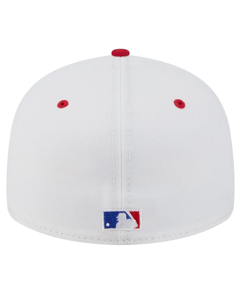 New Era Men's Ozzie Smith White St. Louis Cardinals 59FIFTY Fitted Hat