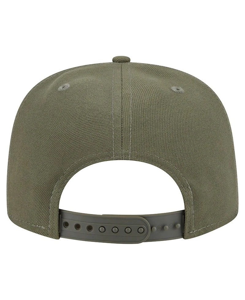 New Era Men's Olive Denver Broncos Color Pack A-Frame 9FIFTY Snapback Hat