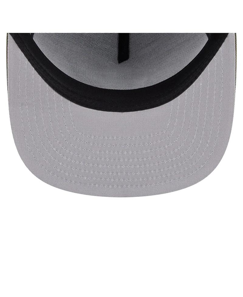 New Era Men's Olive Philadelphia Eagles Color Pack A-Frame 9FIFTY Snapback Hat