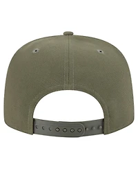 New Era Men's Olive Pittsburgh Steelers Color Pack A-Frame 9FIFTY Snapback Hat