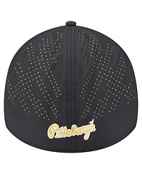 New Era Men's Black Pittsburgh Pirates Night 39THIRTY Flex Hat