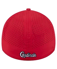 New Era Men's Red St. Louis Cardinals 39THIRTY A-Frame Perforated Flex Hat