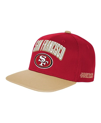 Outerstuff Big Boys and Girls Scarlet San Francisco 49ers Essentials Adjustable Hat