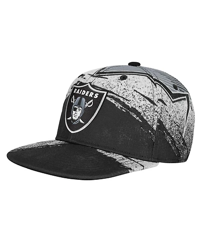 Outerstuff Big Boys and Girls Black Las Vegas Raiders Make Noise Adjustable Hat